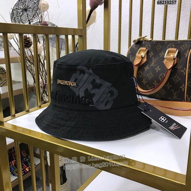 Balenciaga男女同款帽子 巴黎世家2021新款長標簡約風漁夫帽遮陽帽  mm1436